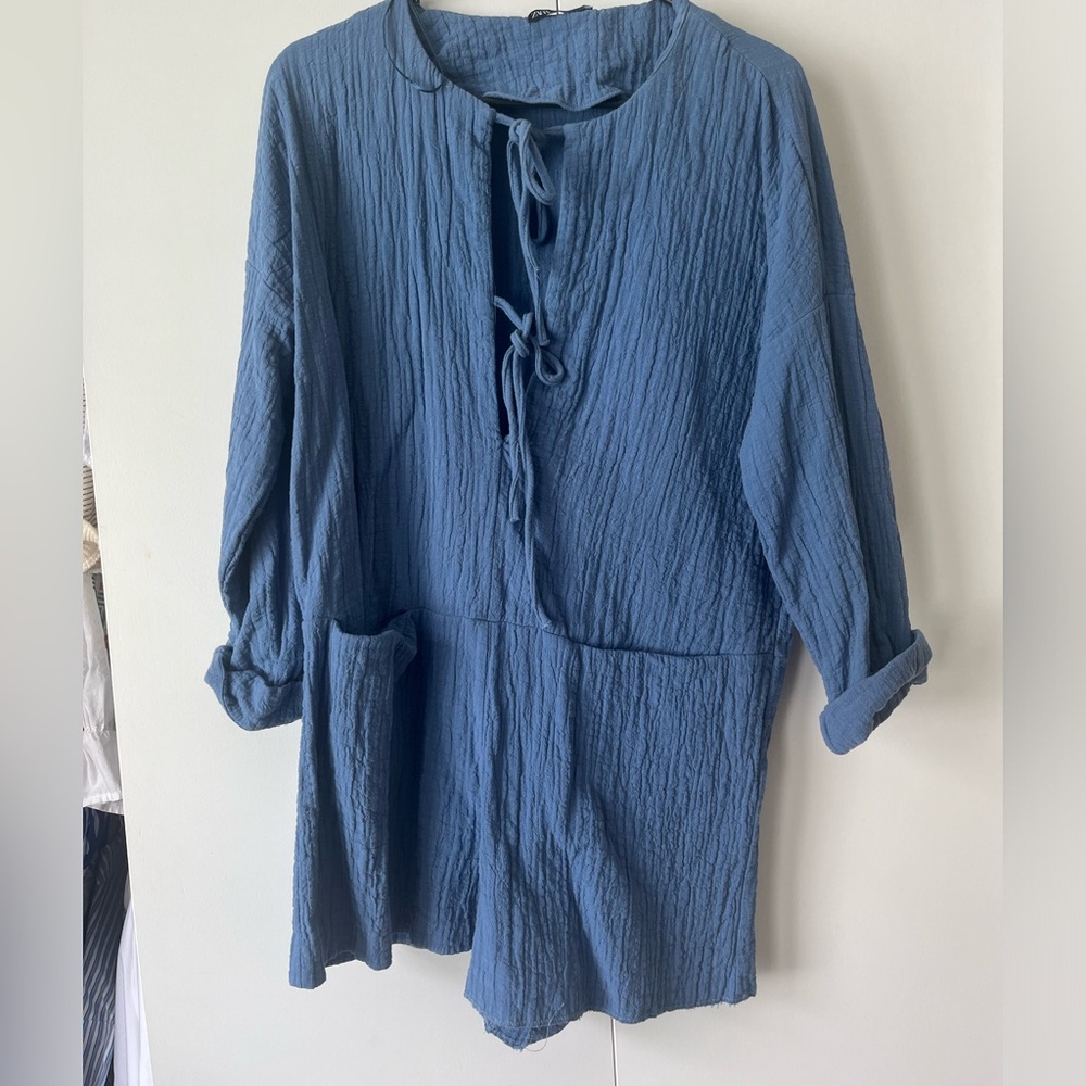 Zara gauze jumpsuit romper